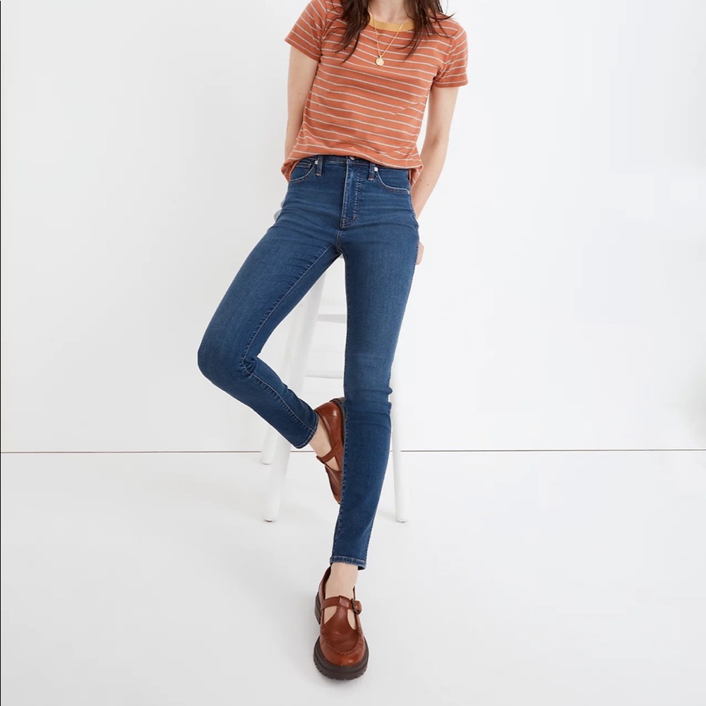 Madewell 10” high waisted skinny jeans